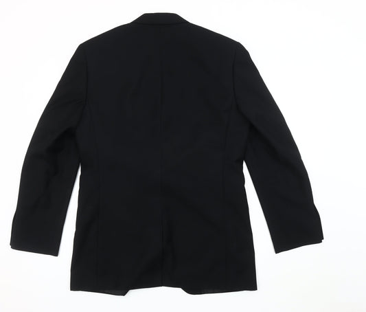 Mens UK Size 38 Burton Regular Black Suit Jacket