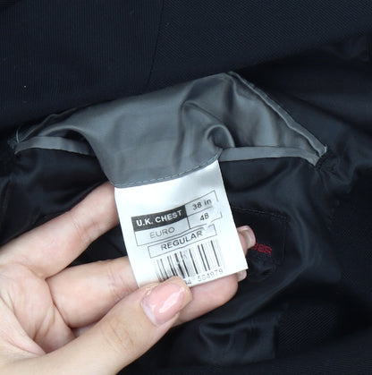 Mens UK Size 38 Burton Regular Black Suit Jacket
