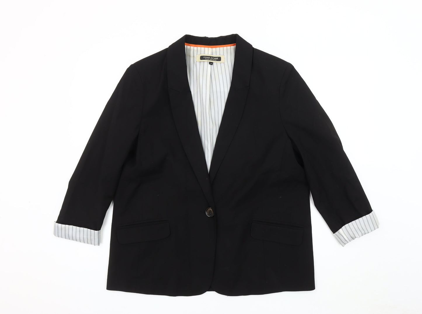 River Island Women's Black Blazer Size 14