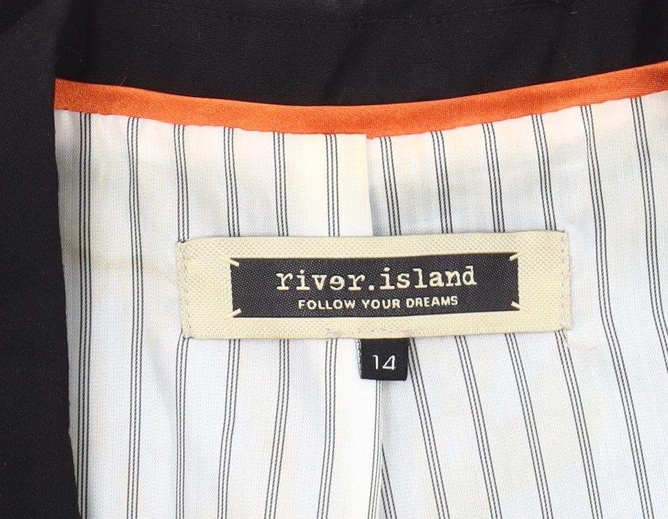 River Island Women's Black Blazer Size 14