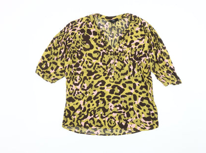 Womens UK Size 14 NEXT Multicoloured Basic Blouse