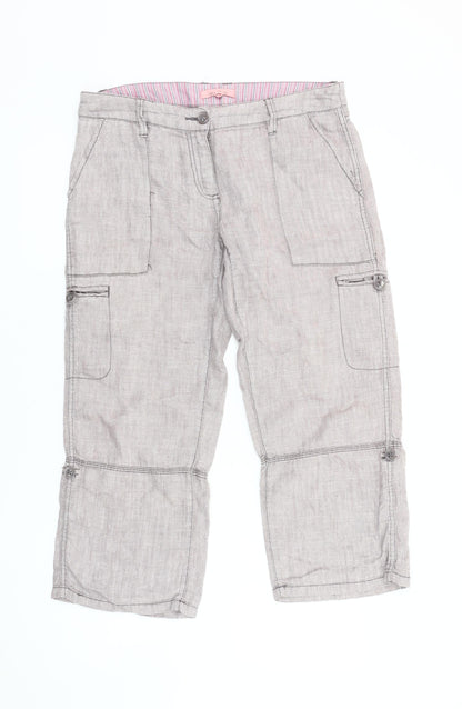 White Stuff Women's Beige Cargo Trousers Size 12