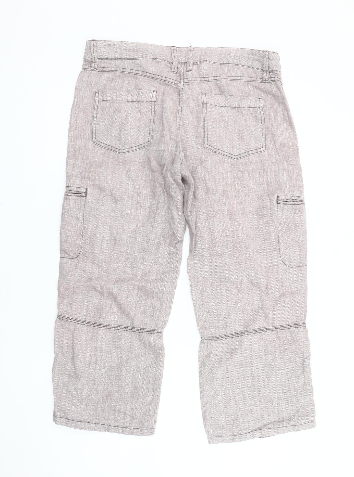 White Stuff Women's Beige Cargo Trousers Size 12