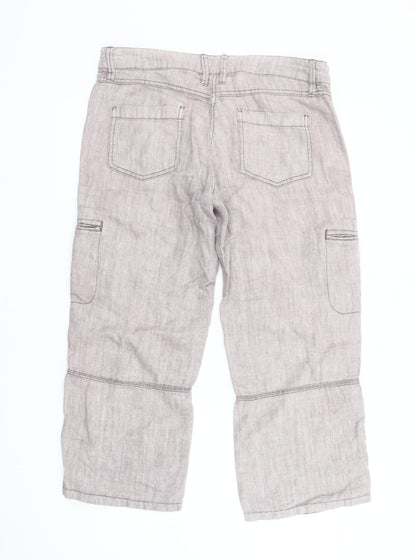 White Stuff Women's Beige Cargo Trousers Size 12