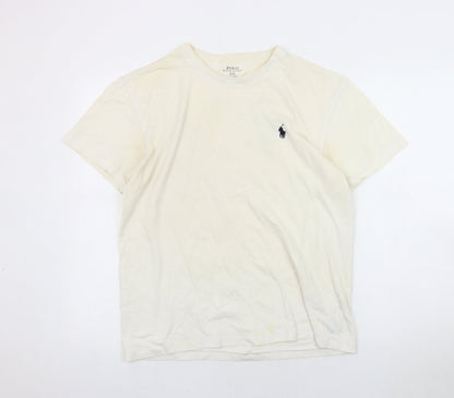 Polo Ralph Lauren Men's Beige Cotton T-Shirt S
