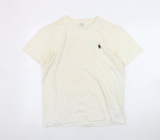 Polo Ralph Lauren Men's Beige Cotton T-Shirt S