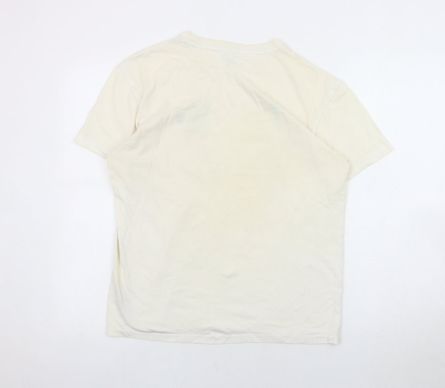 Polo Ralph Lauren Men's Beige Cotton T-Shirt S