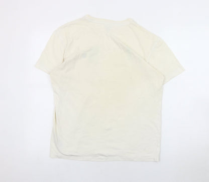 Polo Ralph Lauren Men's Beige Cotton T-Shirt S