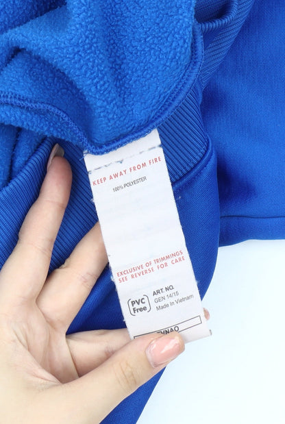 Mens UK Size S PUMA Blue Pullover Hoodie