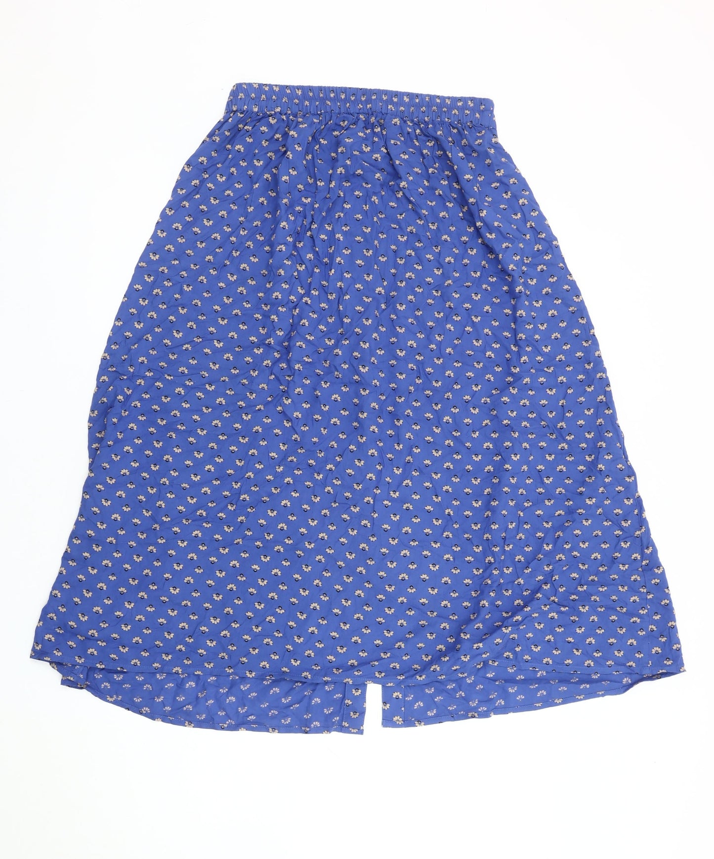 Monsoon Women's Blue Floral Midi Skirt - Size S