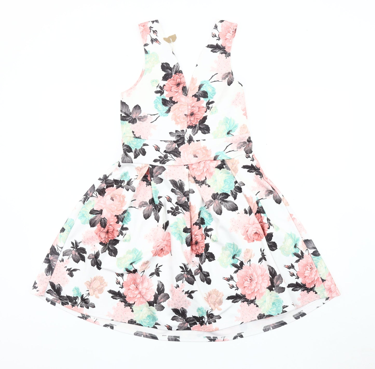 Kiah Women's Floral Fit & Flare Dress, Size 10, Multicoloured