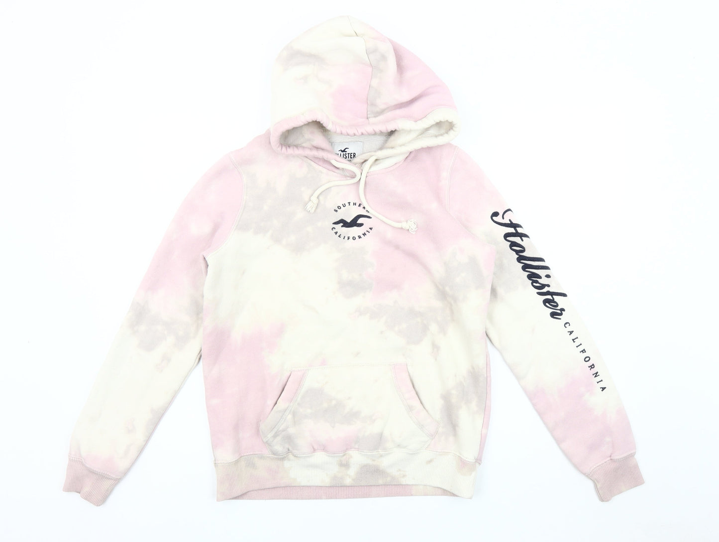 Hollister Women's Multicoloured Tie-Dye Hoodie, Size S