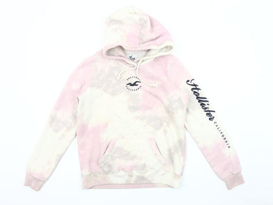 Hollister Women's Multicoloured Tie-Dye Hoodie, Size S