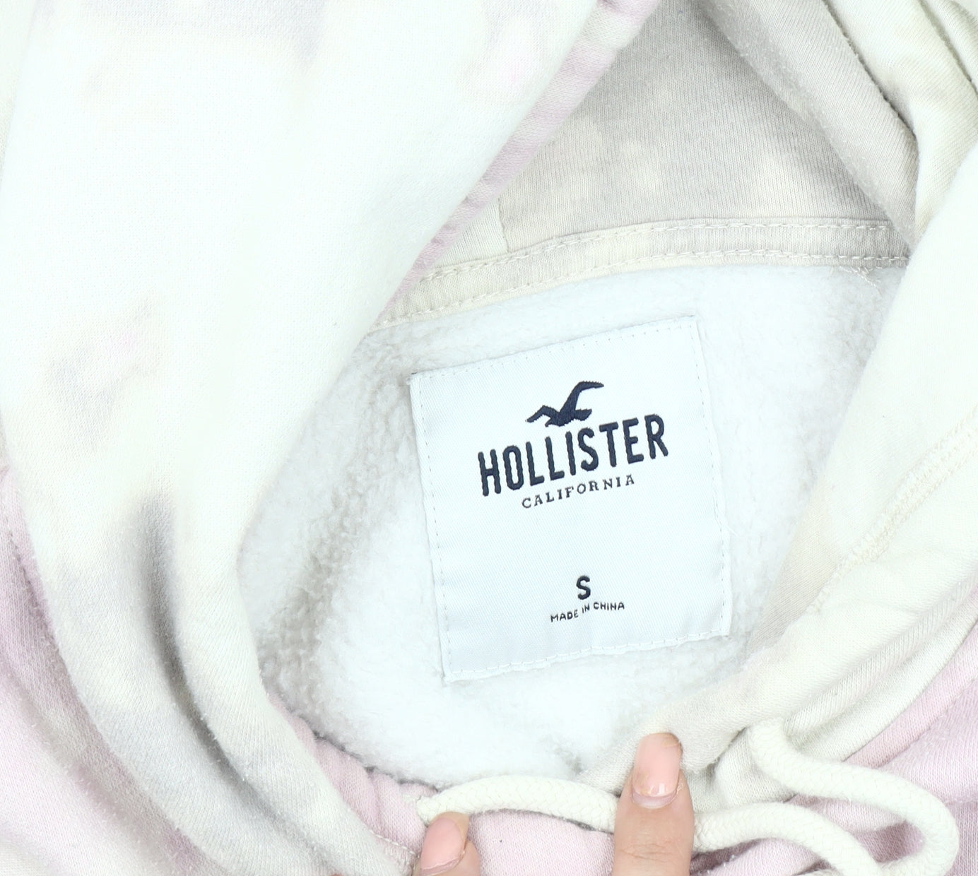 Hollister Women's Multicoloured Tie-Dye Hoodie, Size S