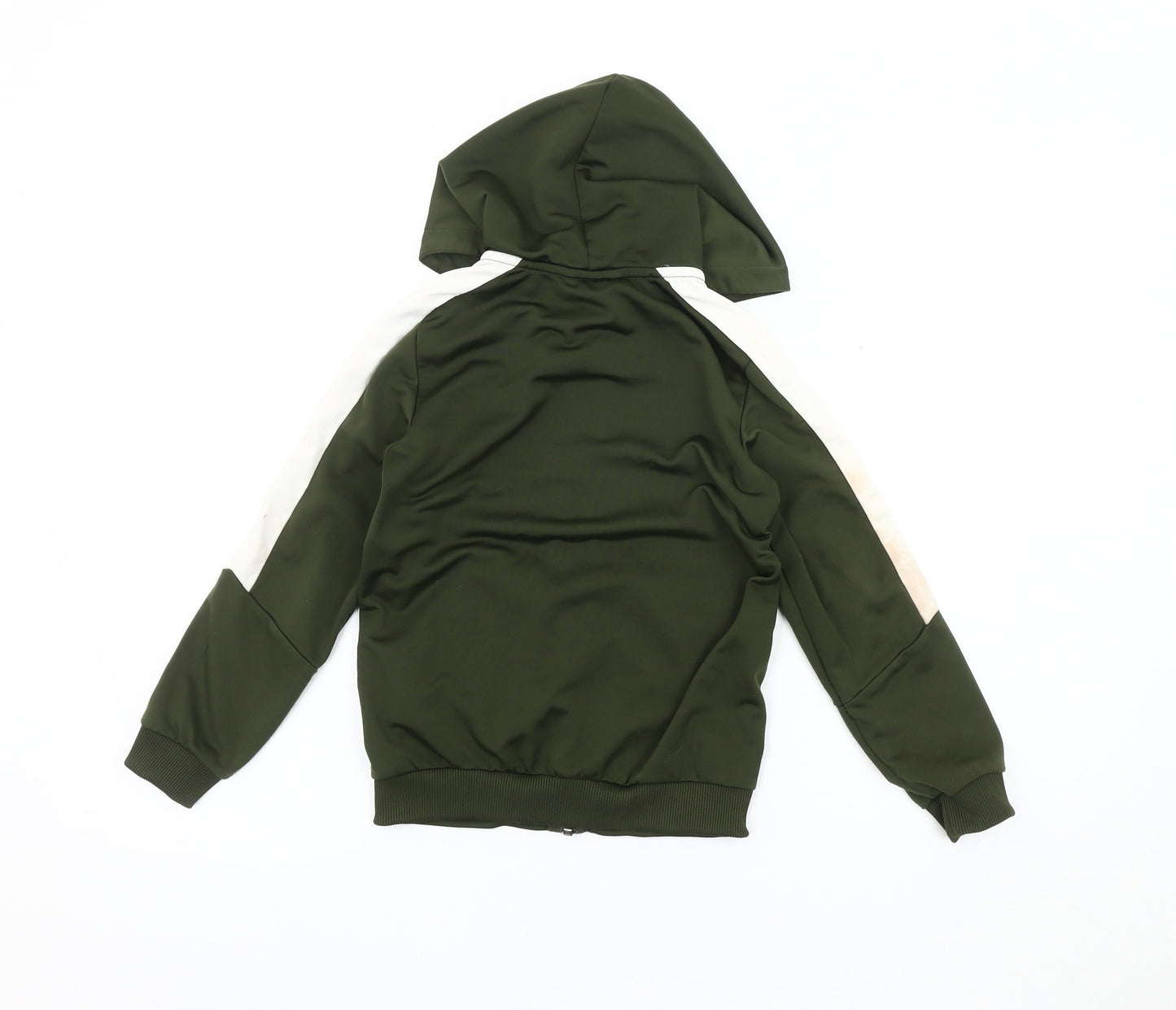 Puma Boys Green Hooded Track Jacket Size 4