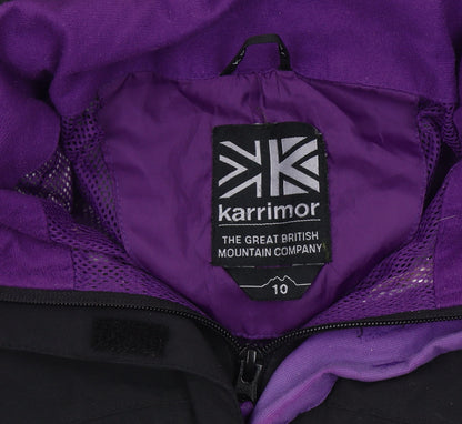 Womens UK Size 10 Karrimor Black Anorak Coat