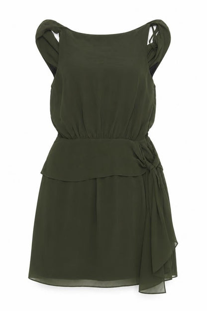ASOS Women's Green Shift Dress, Size 10 - Chic & Versatile
