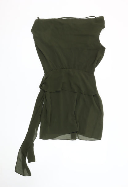 ASOS Women's Green Shift Dress, Size 10 - Chic & Versatile