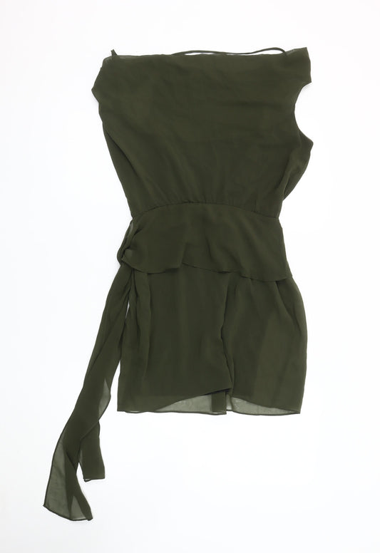 ASOS Women's Green Shift Dress, Size 10 - Chic & Versatile