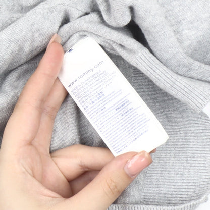 Tommy Hilfiger Men's Grey Cotton Pullover Jumper M