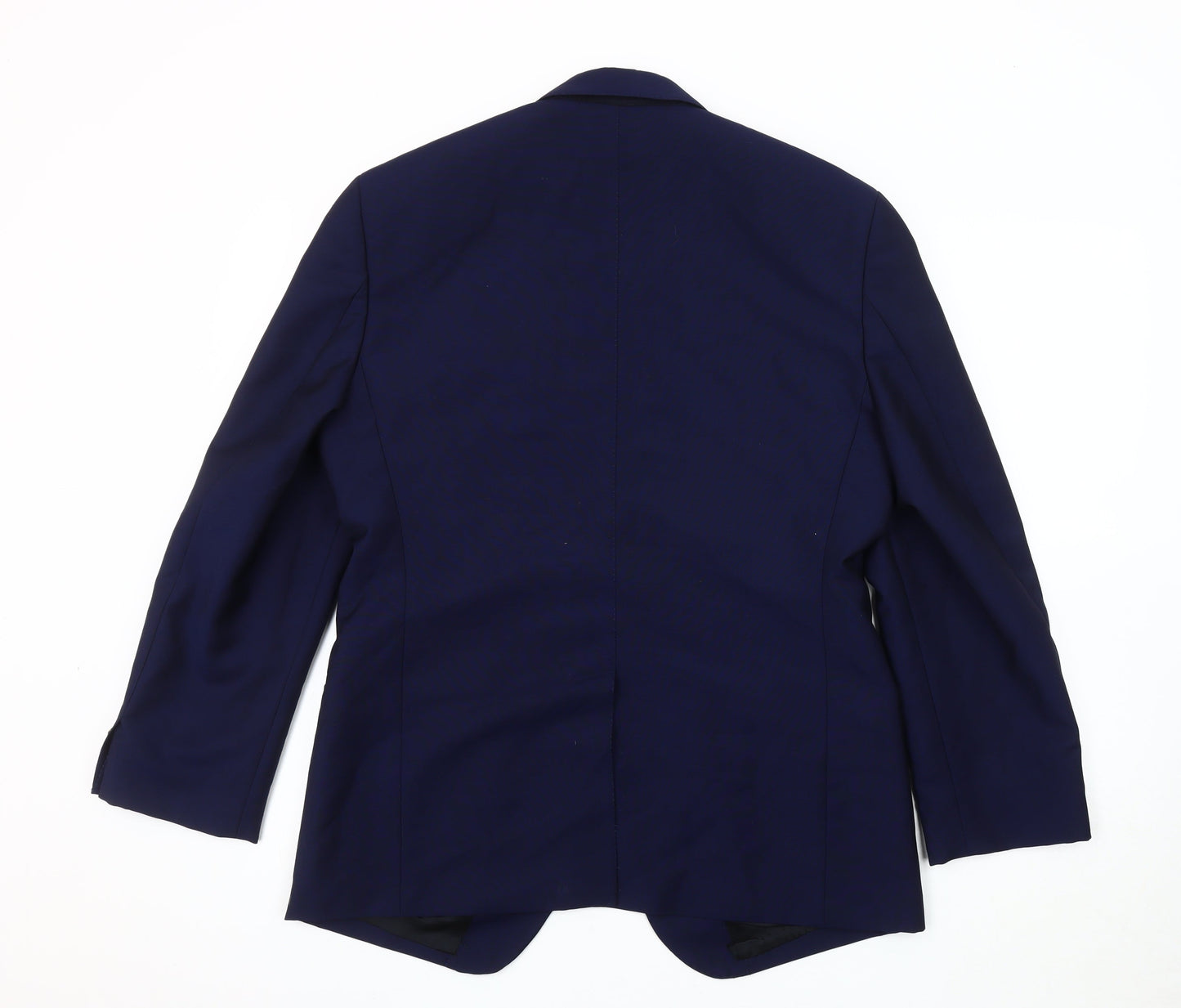 AR RED Men's Blue Blazer Jacket 40R Single-Breasted