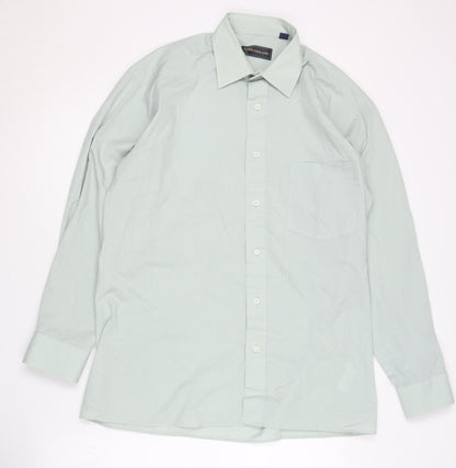 Peter England Men's Ivory Long Sleeve Shirt 15.5