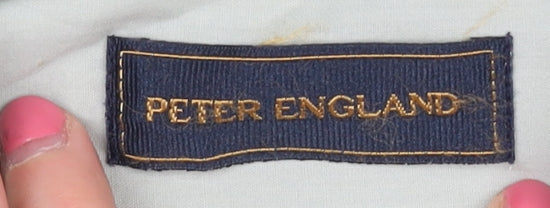 Peter England Men's Ivory Long Sleeve Shirt 15.5