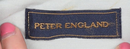 Peter England Men's Ivory Long Sleeve Shirt 15.5