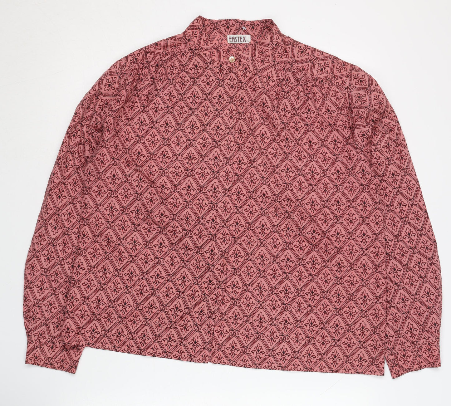 Womens UK Size 16 Eastex Pink Blouse