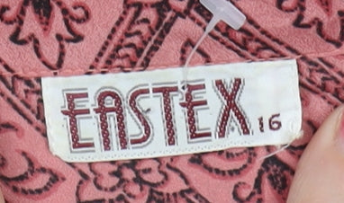 Womens UK Size 16 Eastex Pink Blouse