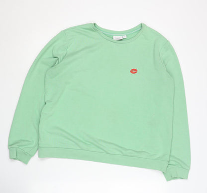 Saint Tropez Women's Green Sweatshirt, Medium, Casual