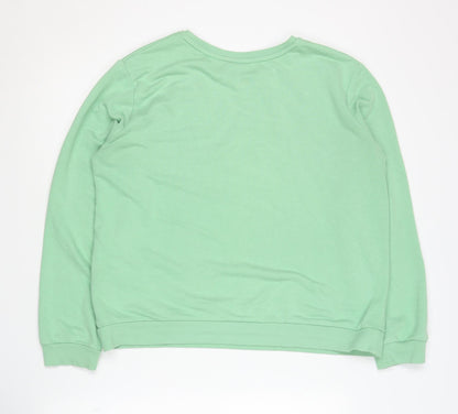 Saint Tropez Women's Green Sweatshirt, Medium, Casual