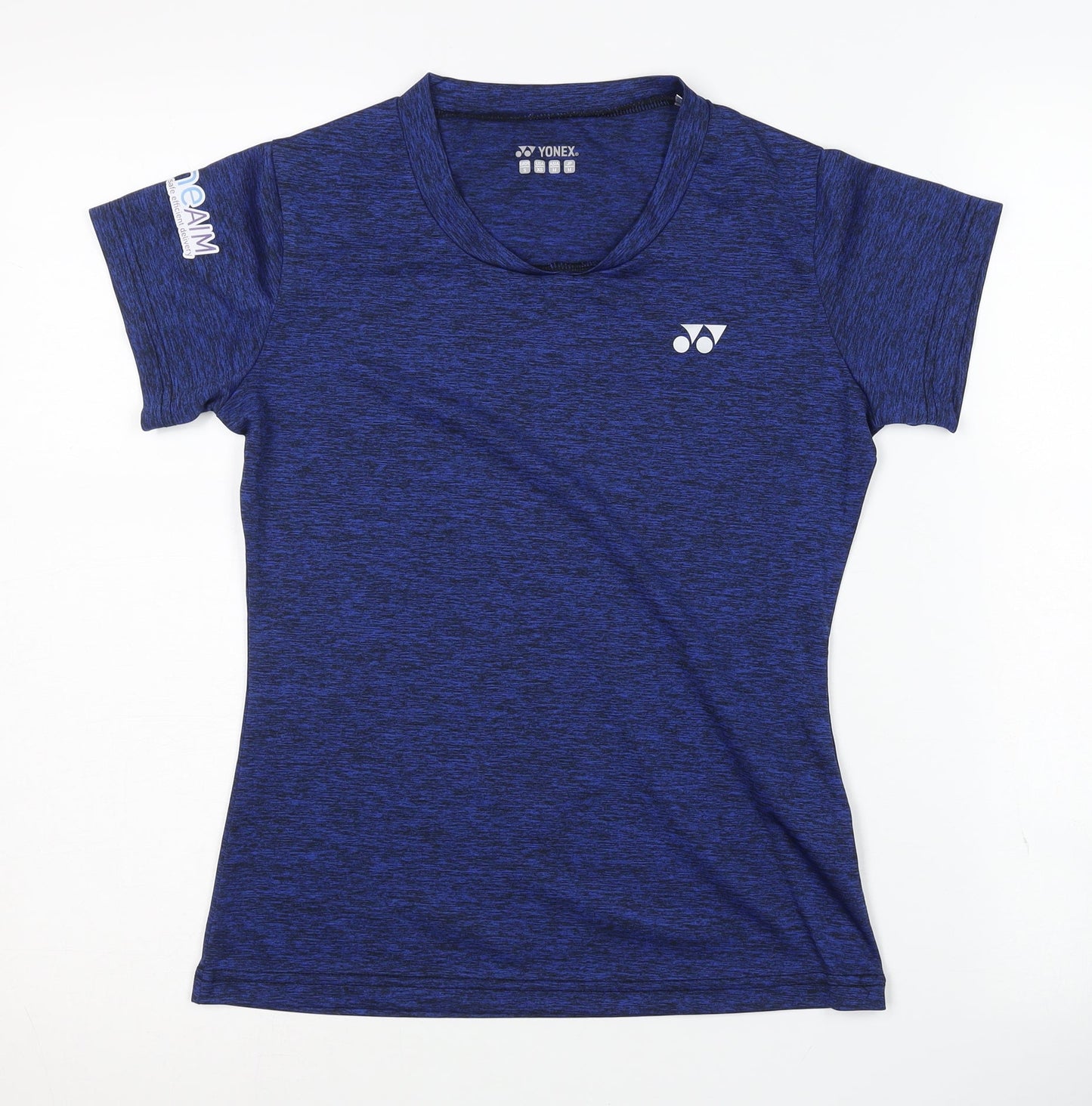 Yonex Women's Blue Sports T-Shirt, Size 2, Lightweight