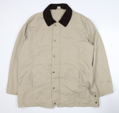 Mens UK Size 2XL Cotton Traders Beige Basic Jacket