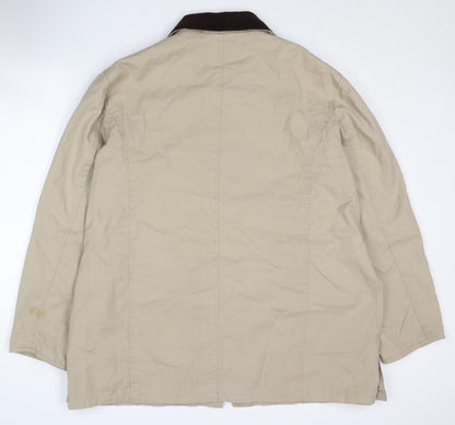 Mens UK Size 2XL Cotton Traders Beige Basic Jacket