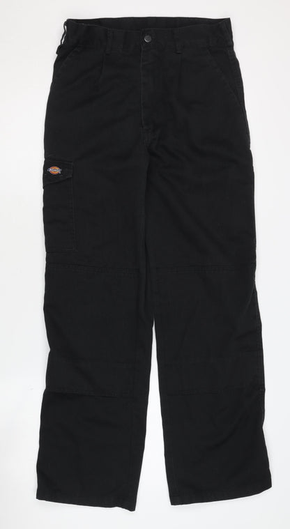 Dickies Men's Black Cargo Trousers Size 30