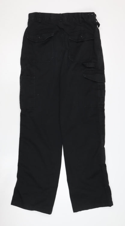 Dickies Men's Black Cargo Trousers Size 30
