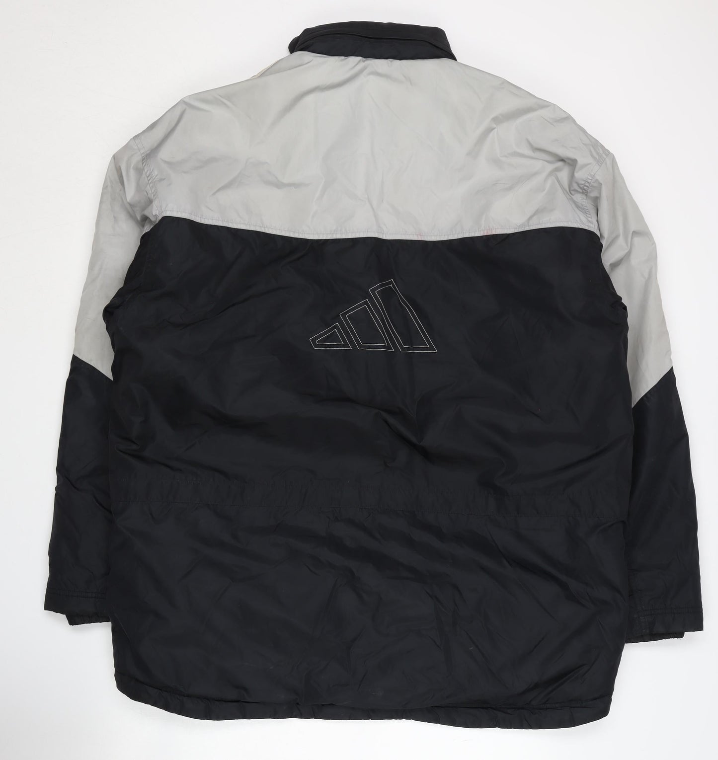 Adidas Men's Black & Grey Jacket - Large