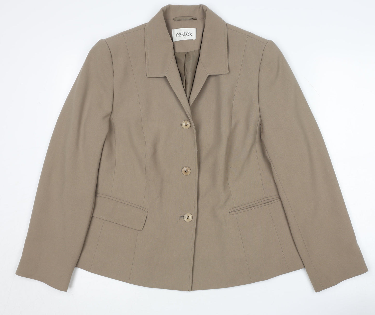 Eastex Women's Beige Blazer Size 16 Classic Fit