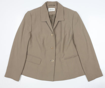 Eastex Women's Beige Blazer Size 16 Classic Fit