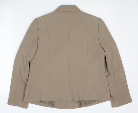 Eastex Women's Beige Blazer Size 16 Classic Fit