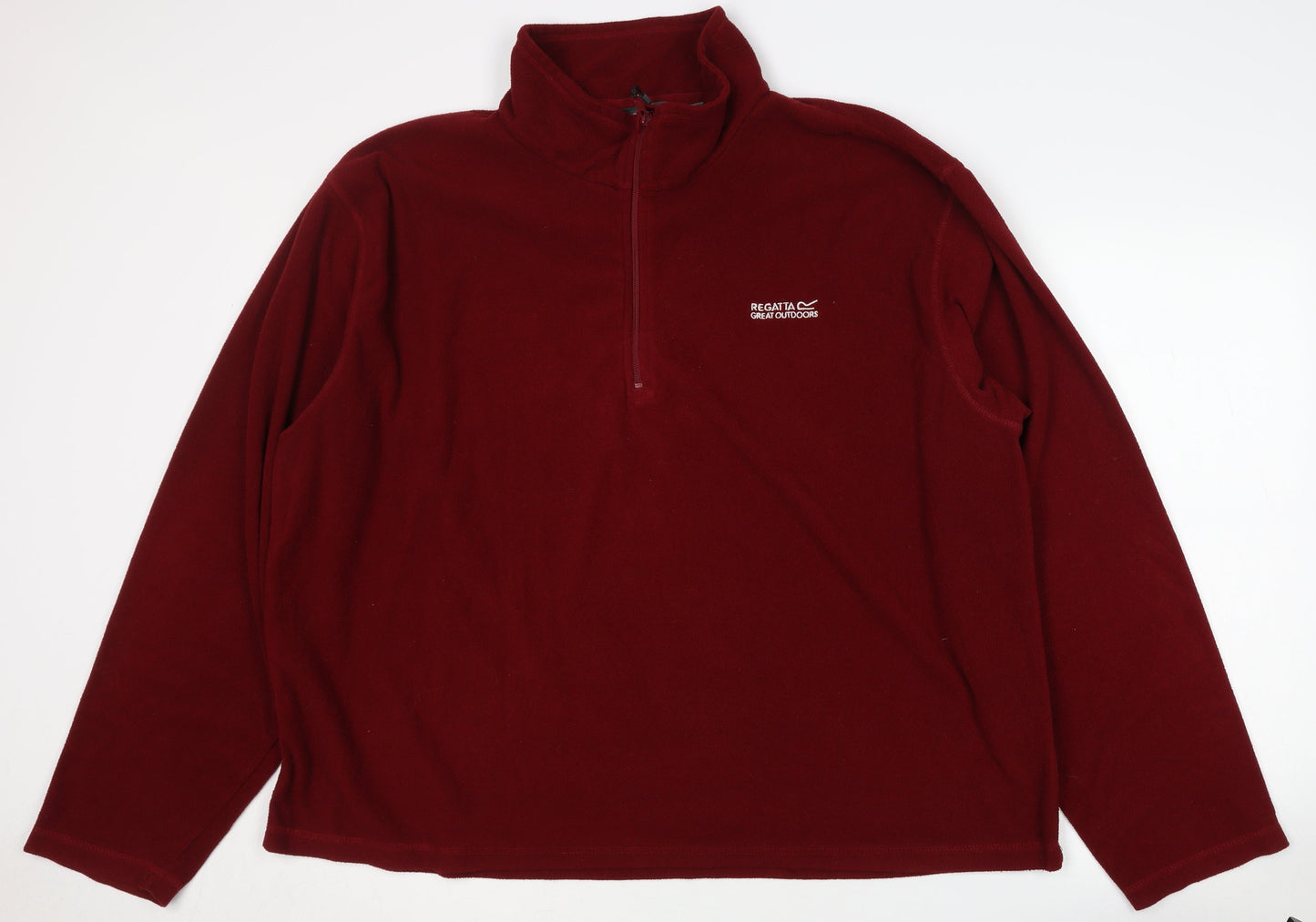 Mens UK Size 3XL Regatta Red 1/4 Zip Sweatshirt