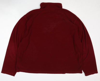 Mens UK Size 3XL Regatta Red 1/4 Zip Sweatshirt