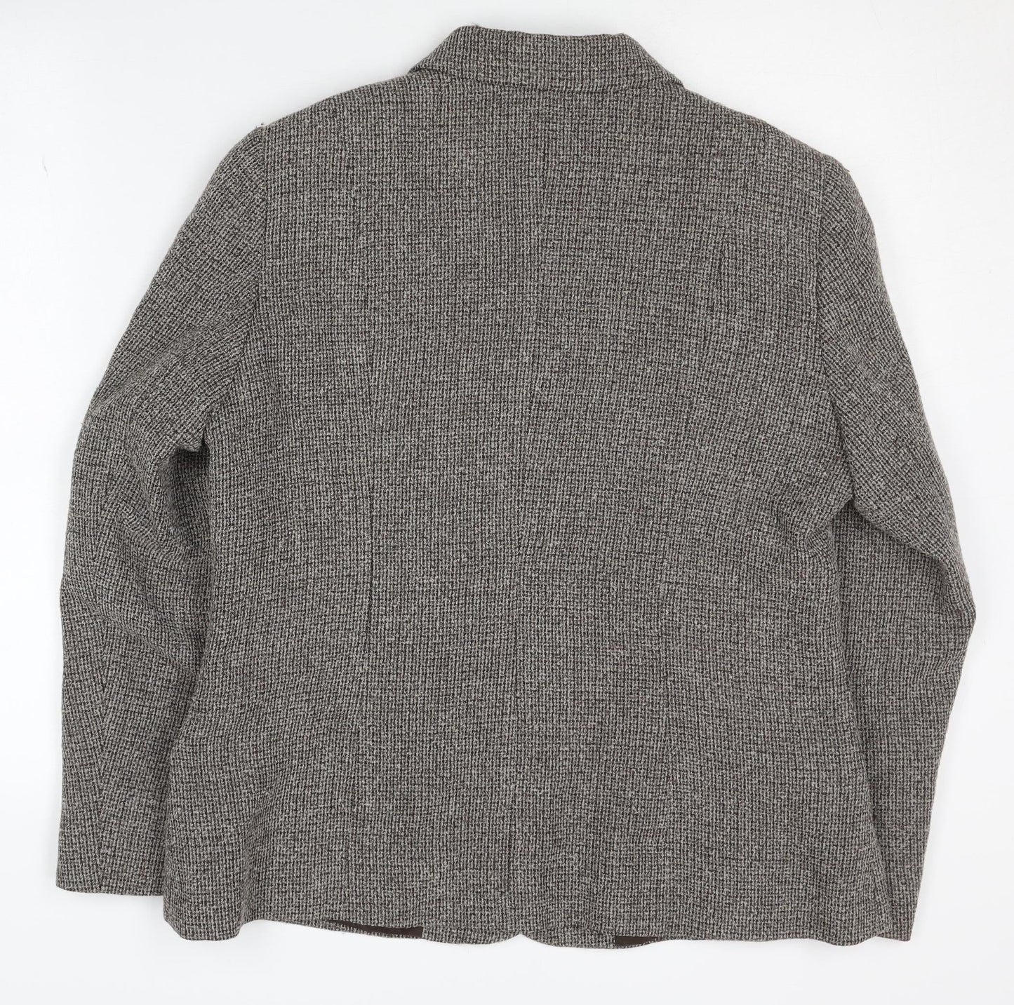 Eastex Women's Grey Suit Jacket Size 12 Classic Wool Blend