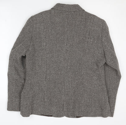 Eastex Women's Grey Suit Jacket Size 12 Classic Wool Blend