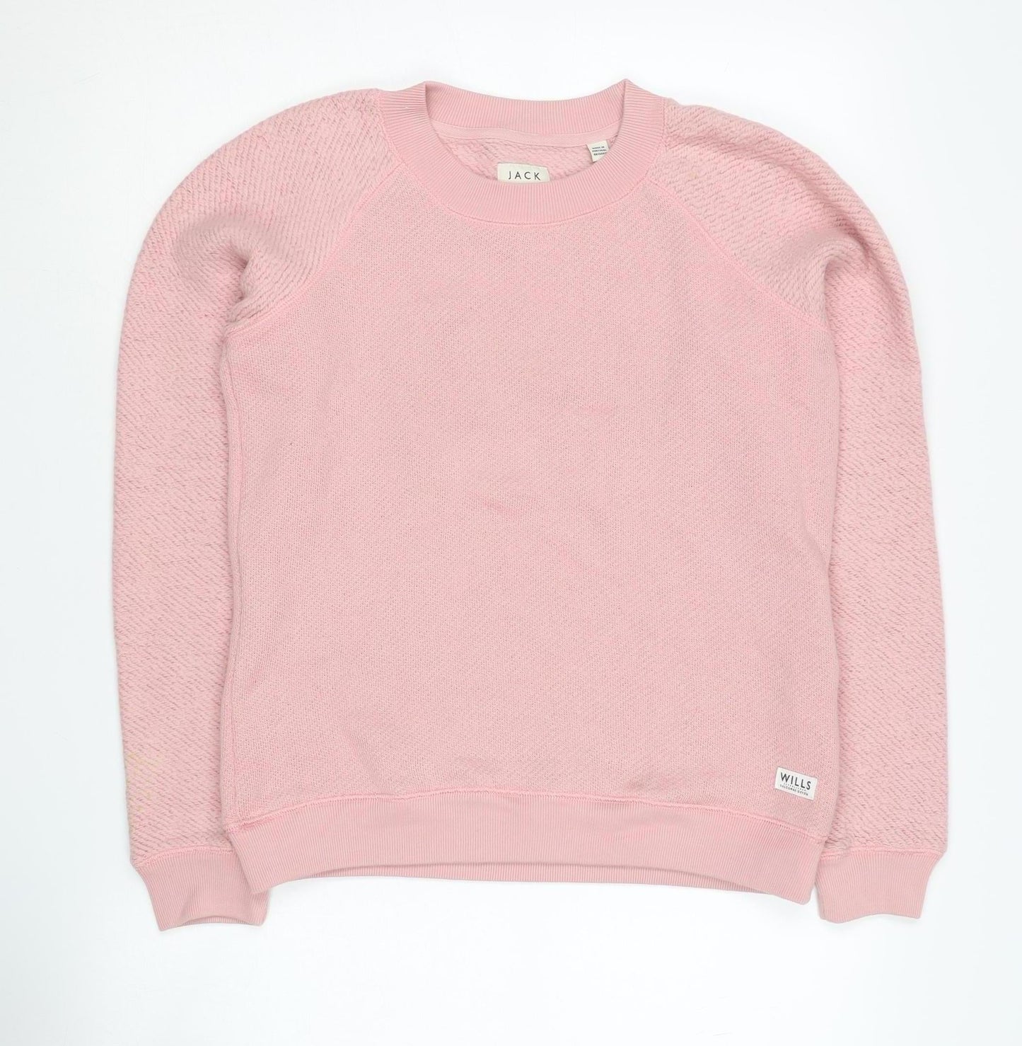 Womens UK Size 8 Jack Wills Pink Pullover Sweatshirt