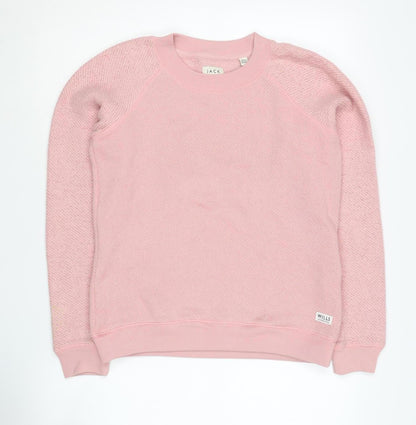 Womens UK Size 8 Jack Wills Pink Pullover Sweatshirt