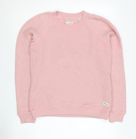 Womens UK Size 8 Jack Wills Pink Pullover Sweatshirt