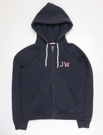 Womens UK Size 6 Jack Wills Blue Full Zip Hoodie