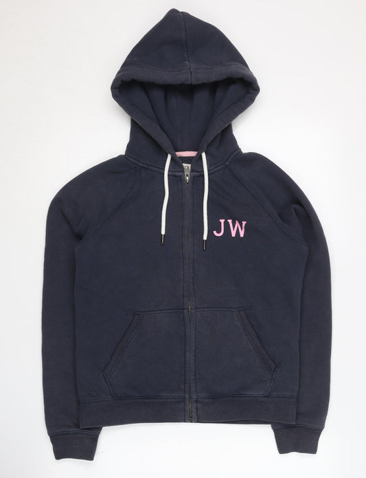 Womens UK Size 6 Jack Wills Blue Full Zip Hoodie